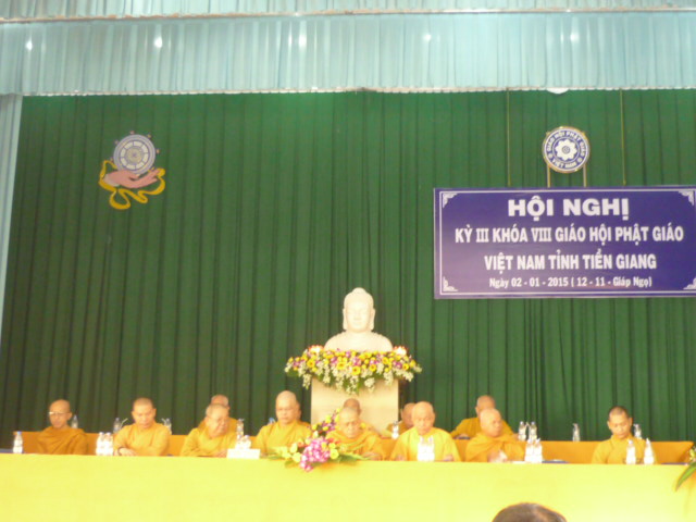 Tien Giang provincial Vietnam Buddhist Sangha reviews its activities 2014